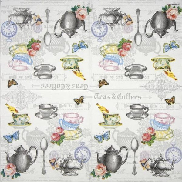 Cocktail Napkin - Tea mix white - Image 2