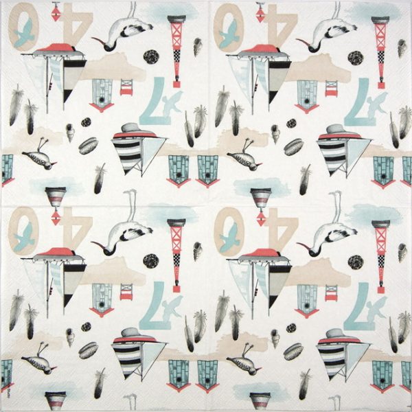 Paper Napkin -  Beach numbers - Image 2