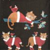 Lunch Napkins (20) - Dressed Cats Black