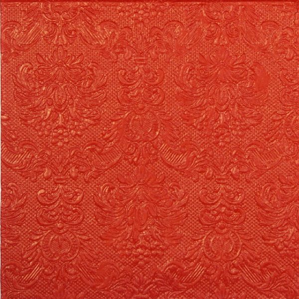 Paper Napkin - Embossed Elegance Red