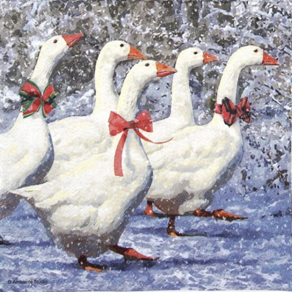 Lunch Napkins (20) - X-Mas Geese