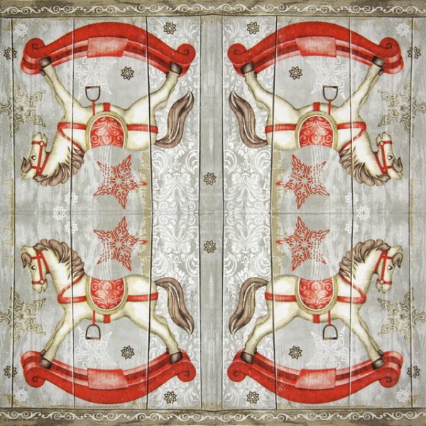 Paper Napkin - Rocking Horse - Image 2
