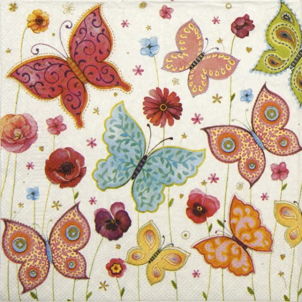 Paper Napkin - Butterflies