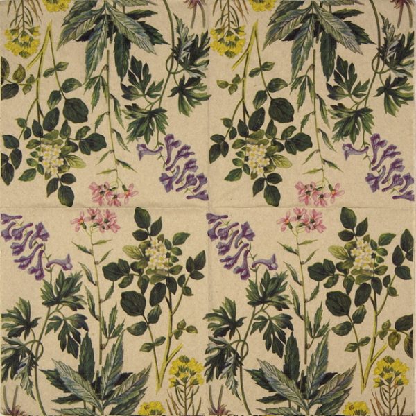 Paper Napkin - Botanical pattern