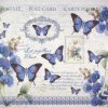 Rice Paper -  Blue butterflies