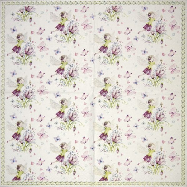 Paper Napkin - Elfes avec Papillons - Image 2