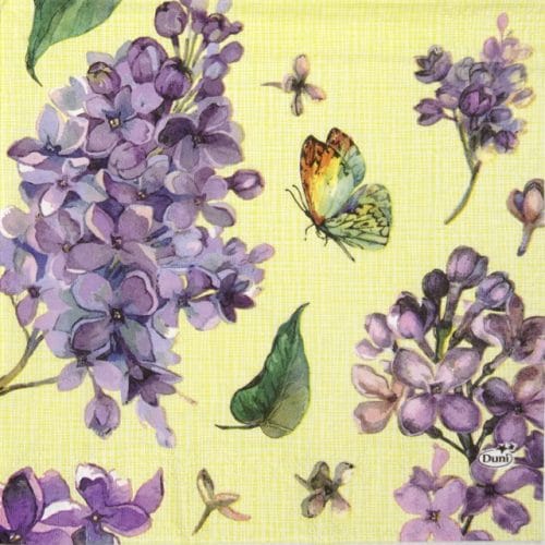 Paper Napkin - Sweet Butterfly lime
