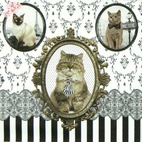 Paper Napkin - Barocco Cats