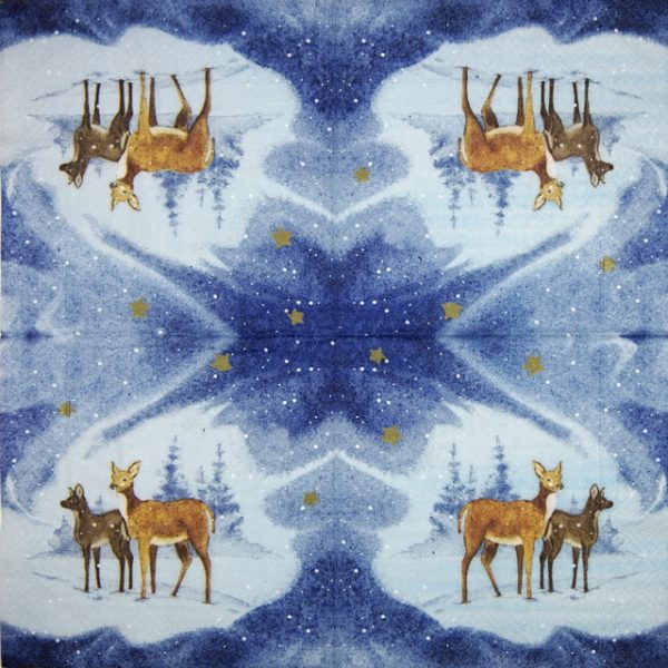 Lunch Napkins (20) - Blue Deers