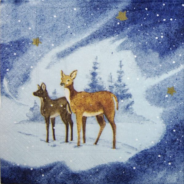 Lunch Napkins (20) - Blue Deers