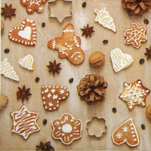 Lunch Napkins (20) - Christmas cookies