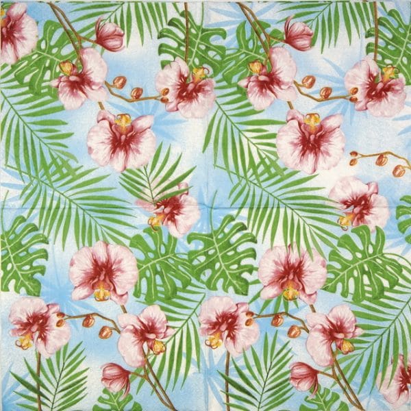 Paper Napkin - Tropical Plants
