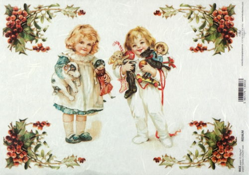 Rice Paper Christmas Friends - R1128_ITD