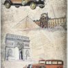 Rice Paper - Old Cars in Paris