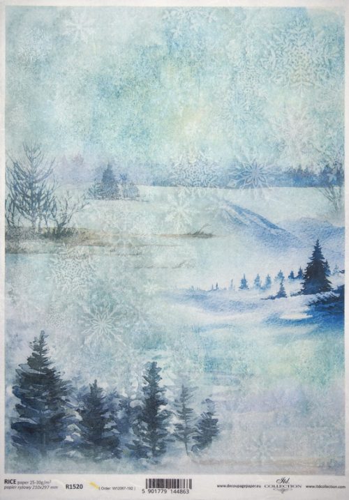 Rice Paper - Frosty Winter - R1520