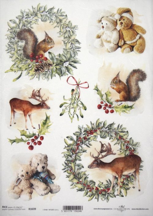 Rice Paper - Festive Friends - R1639