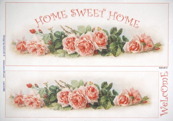 Rice Paper -  Welcome Home Roses
