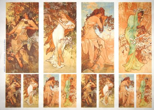 Rice Paper - Mucha: Four Seasons