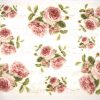 Rice Paper - Roses bouquet claret 32x45cm