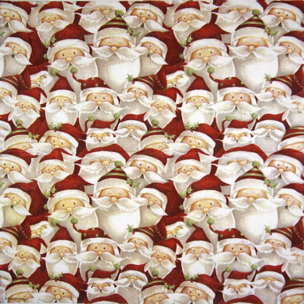 Lunch Napkins (20) -  Funny Santa - Image 2