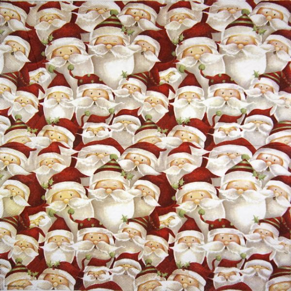 Lunch Napkins (20) -  Funny Santa