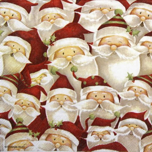 Paper Napkin - Funny Santa