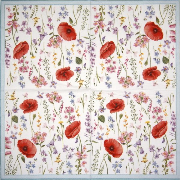 Lunch Napkins (20) - Les Coquelicots - Image 2