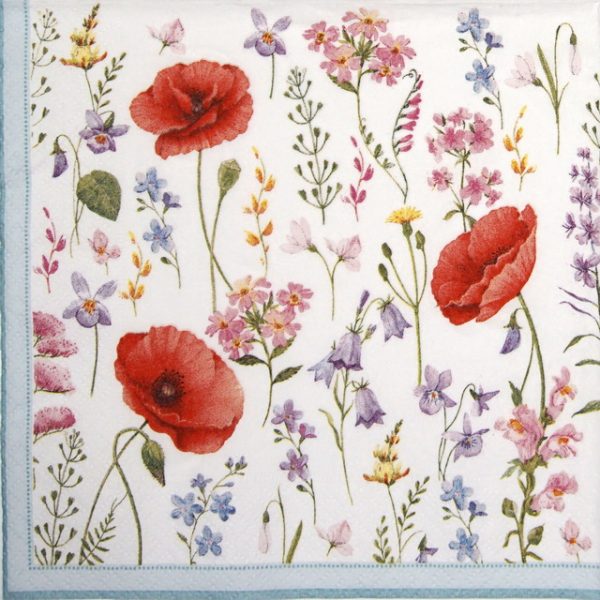 Lunch Napkins (20) - Les Coquelicots