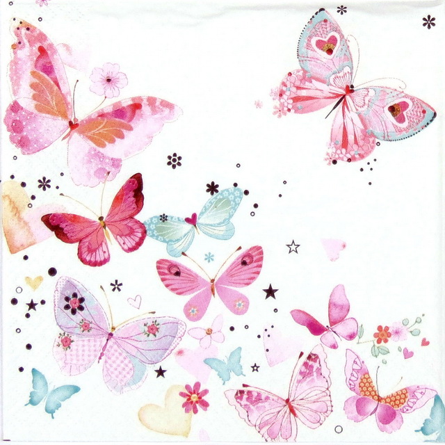 Paper Napkin - Lovely Butterfly