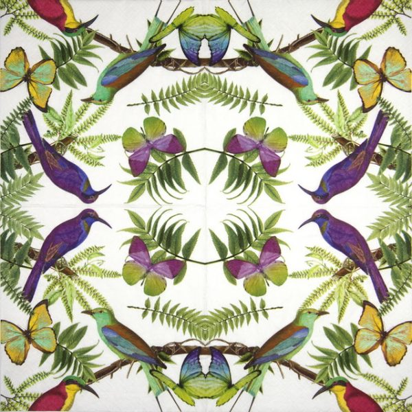 Lunch Napkins (20) - Tropical Birds