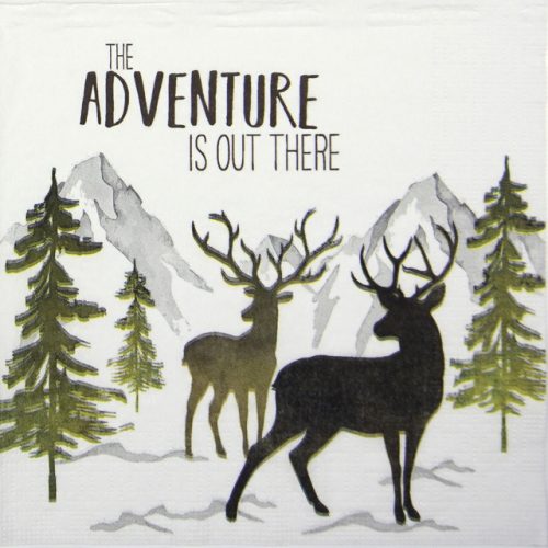 Paper Napkin - Ute Krause: Adventure Deer