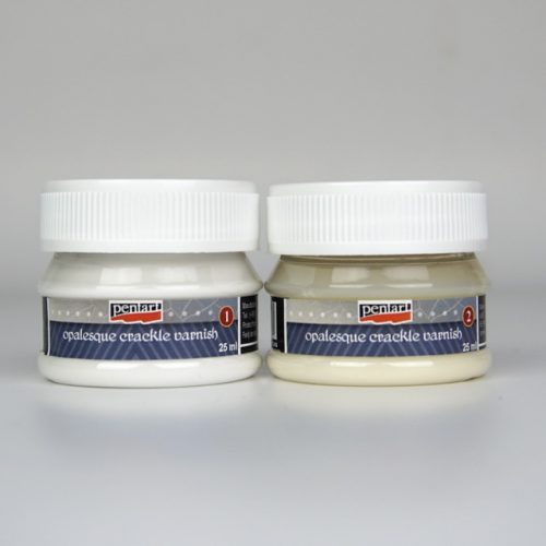 Pentart Opalesque crackle varnish - 2 components set