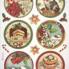 Rice Paper - Happy Christmas Round - DFSA4477 Stamperia