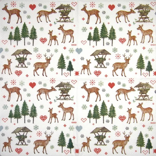 Paper Napkin - Charming Deers