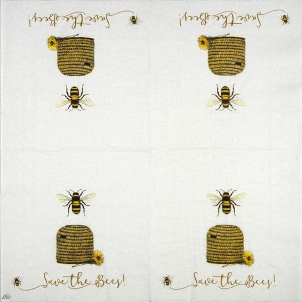 Paper Napkin - Save the Bees!