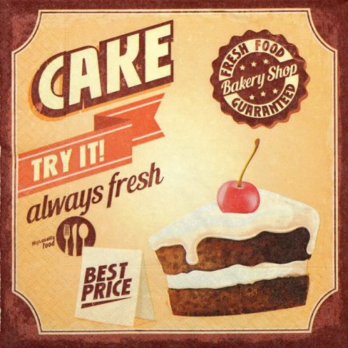 Paper Napkin - Chocolate Cake