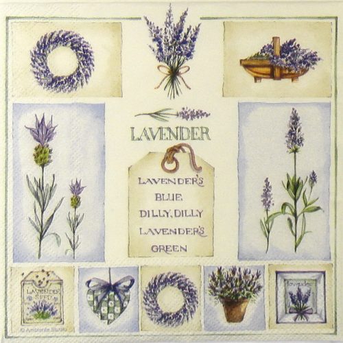 Paper Napkin - Lavenders