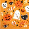 Paper Napkin - Orange Halloween Booo_Daisy_SDOG030701