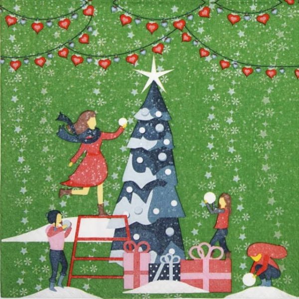 Paper Napkin Decorating Tree Napkin Shop