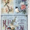 Rice Paper - Birds on Blue - 0140 (22 x 32cm)