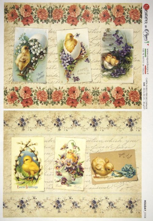 Rice Paper - Easter Greetings (22 x 32cm)