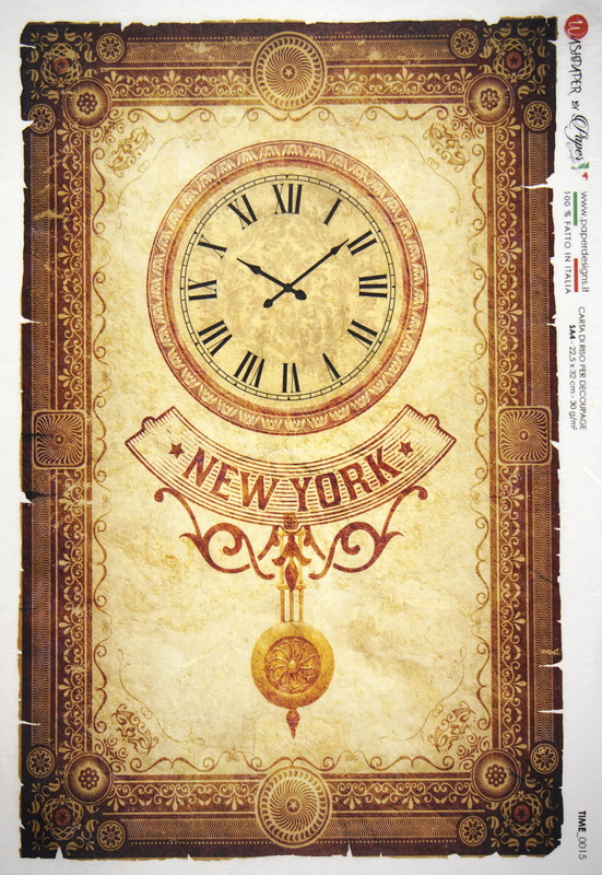 Rice Paper - New York Clock (22 x 32cm)