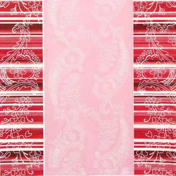 Paper Napkin - Light Pink Ornaments