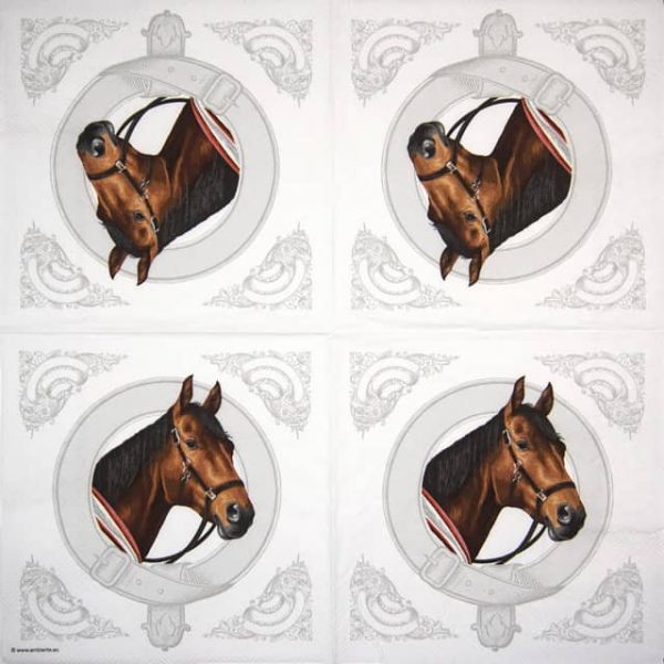 Cocktail Napkins (20) - Classic Horses - Image 2