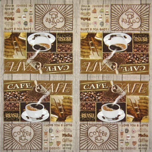 Lunch Napkins (20) - Coffee Variations
