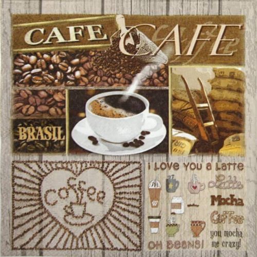 Paper Napkin - Coffee Variations