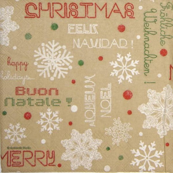 Lunch Napkins (20) - Joyeux Noel