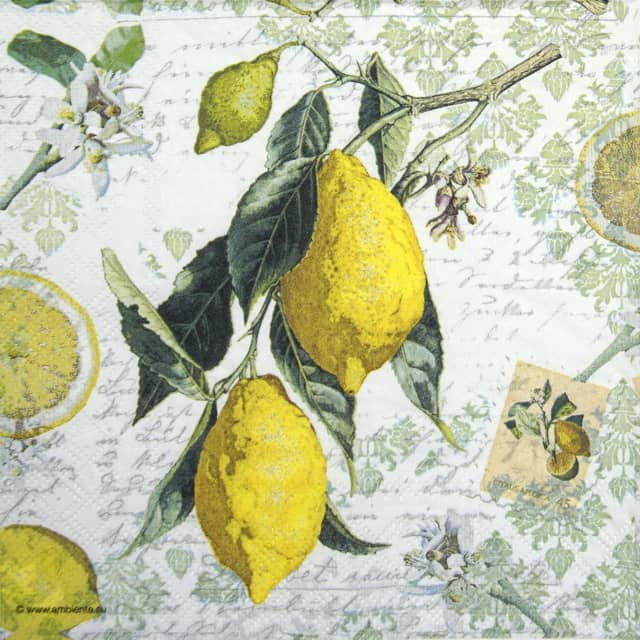 Cocktail Napkin - Lemon