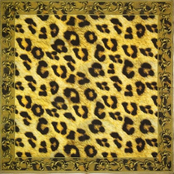 Paper Napkin - Leopard Ornament