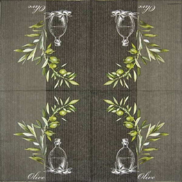 Cocktail Napkins (20) - Oil And Olives